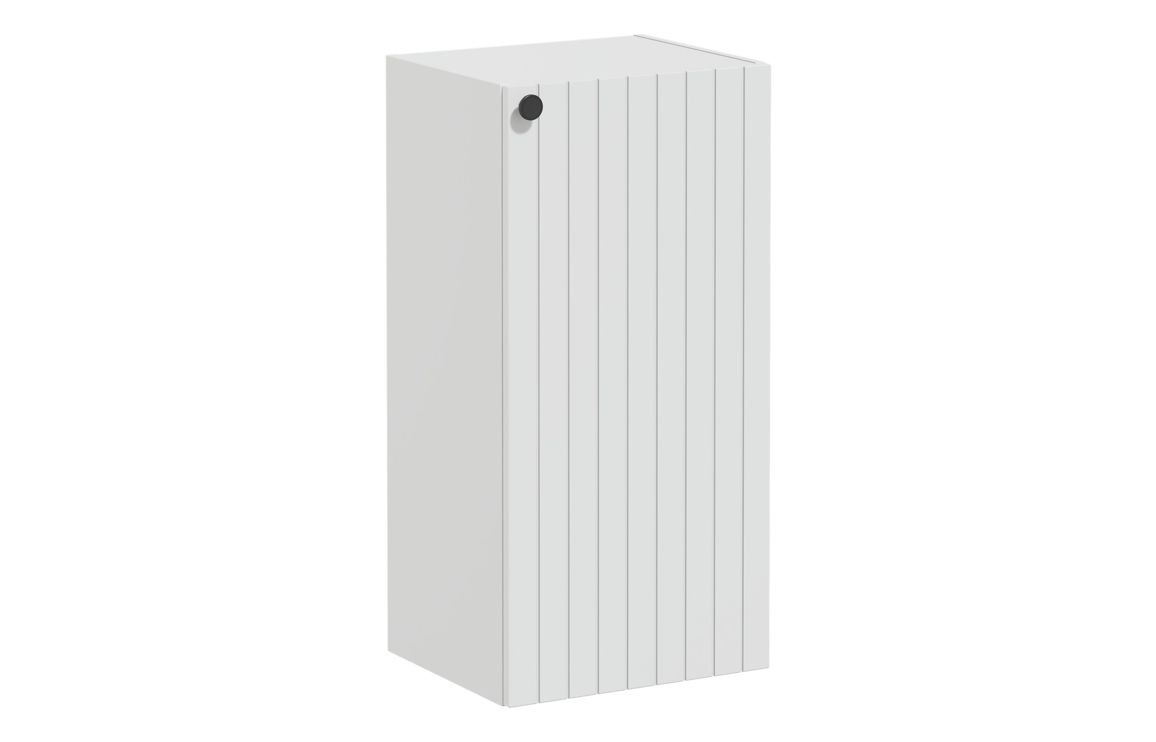 VitrA Root Groove 40cm 1 Door Lower/Base Unit (RH Hinge) - Matt Light Grey,Furniture