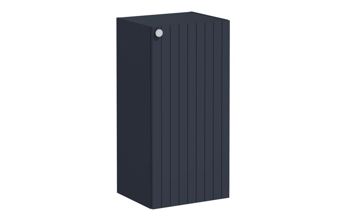 VitrA Root Groove 40cm 1 Door Lower/Base Unit (RH Hinge) - Matt Dark Blue,Furniture