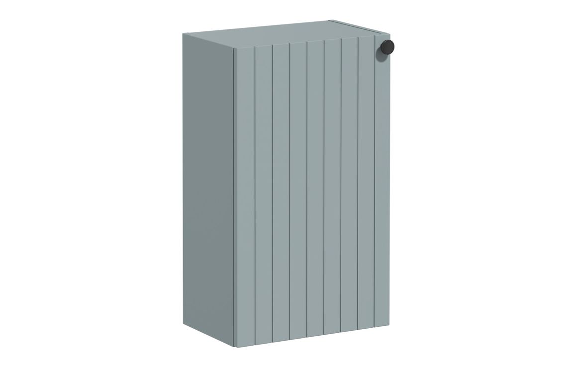 VitrA Root Groove 40cm 1 Door Slim Lower/Base Unit (LH Hinge) - Matt Fjord Green,Furniture