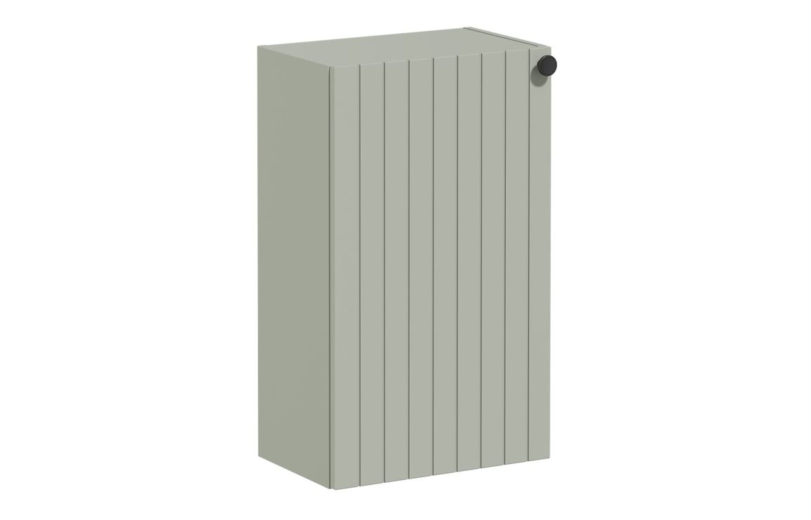 VitrA Root Groove 40cm 1 Door Slim Lower/Base Unit (LH Hinge) - Matt Retro Green,Furniture