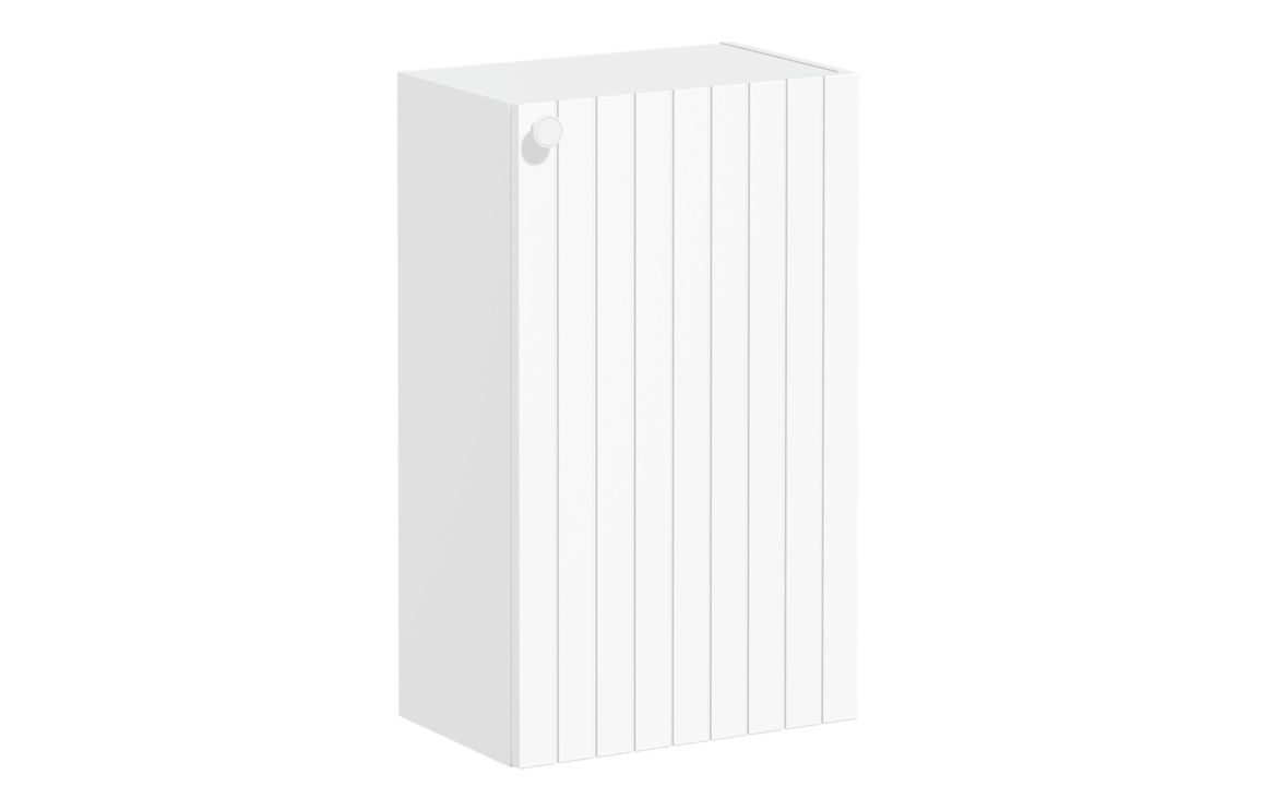 VitrA Root Groove 40cm 1 Door Slim Lower/Base Unit (RH Hinge) - Matt White,Furniture