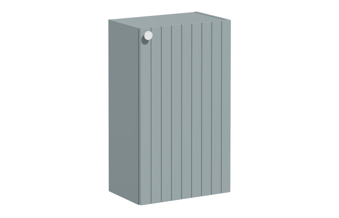 VitrA Root Groove 40cm 1 Door Slim Lower/Base Unit (RH Hinge) - Matt Fjord Green,Furniture