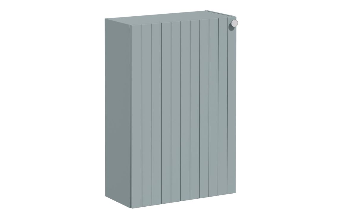 VitrA Root Groove 55cm 1 Door Slim Lower/Base Unit (LH Hinge) - Matt Fjord Green,Furniture