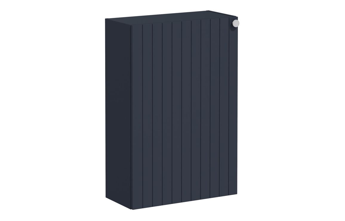VitrA Root Groove 55cm 1 Door Slim Lower/Base Unit (LH Hinge) - Matt Dark Blue,Furniture