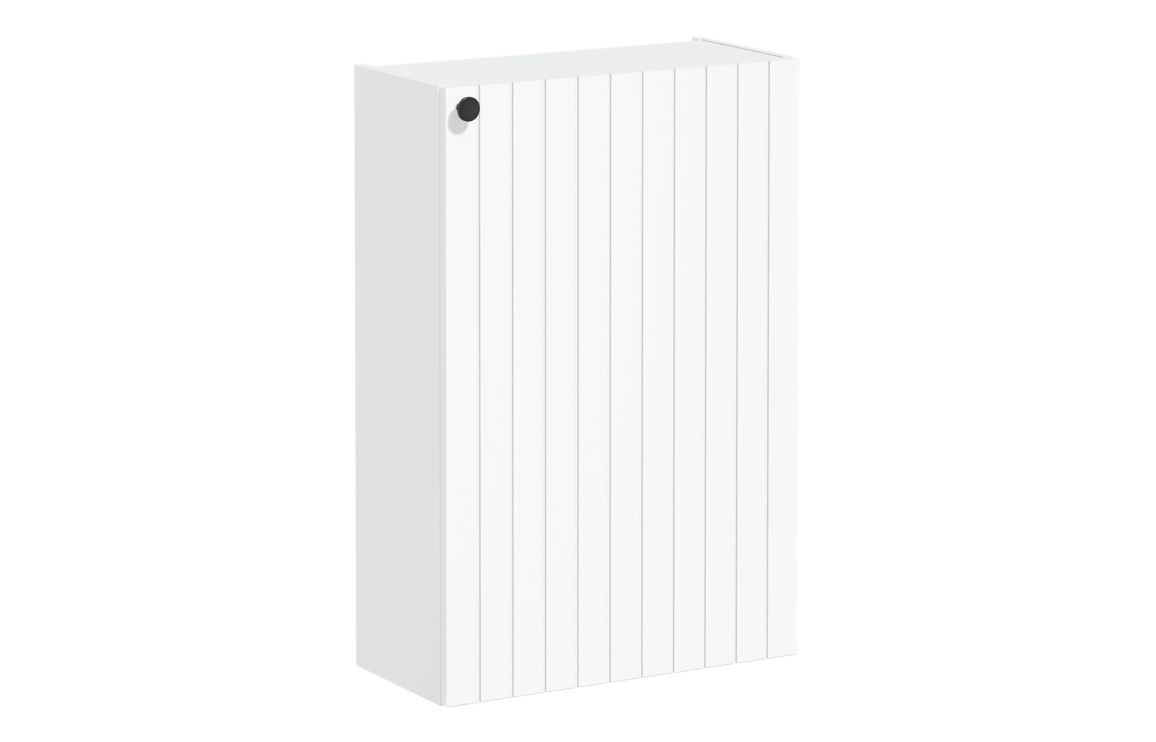 VitrA Root Groove 55cm 1 Door Slim Lower/Base Unit (RH Hinge) - Matt White,Furniture