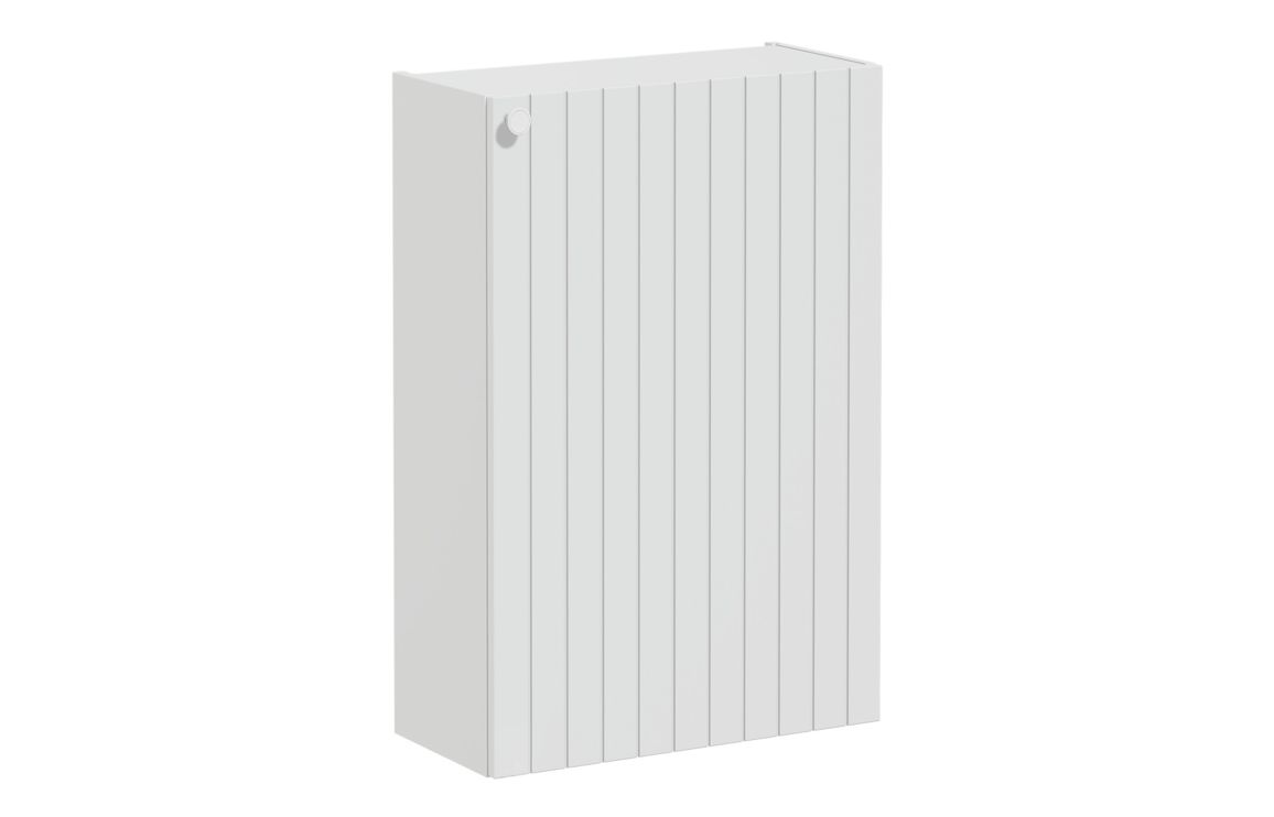 VitrA Root Groove 55cm 1 Door Slim Lower/Base Unit (RH Hinge) - Matt Light Grey,Furniture