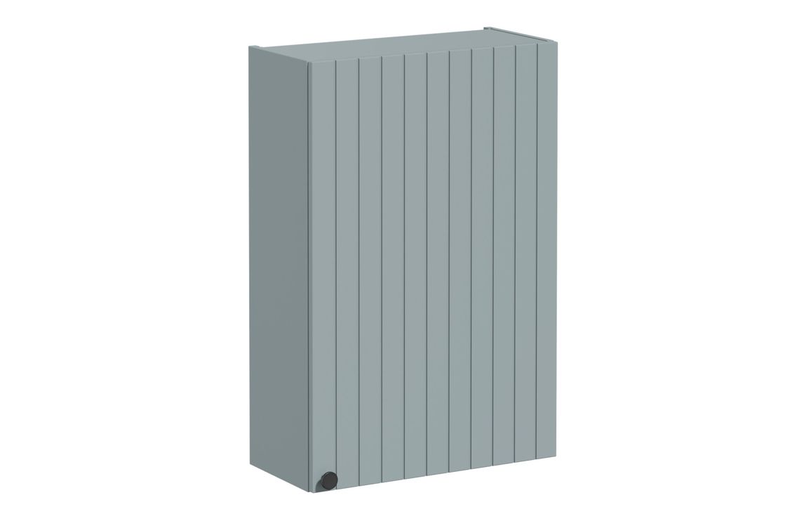 VitrA Root Groove 55cm 1 Door Slim Lower/Base Unit (RH Hinge) - Matt Fjord Green,Furniture