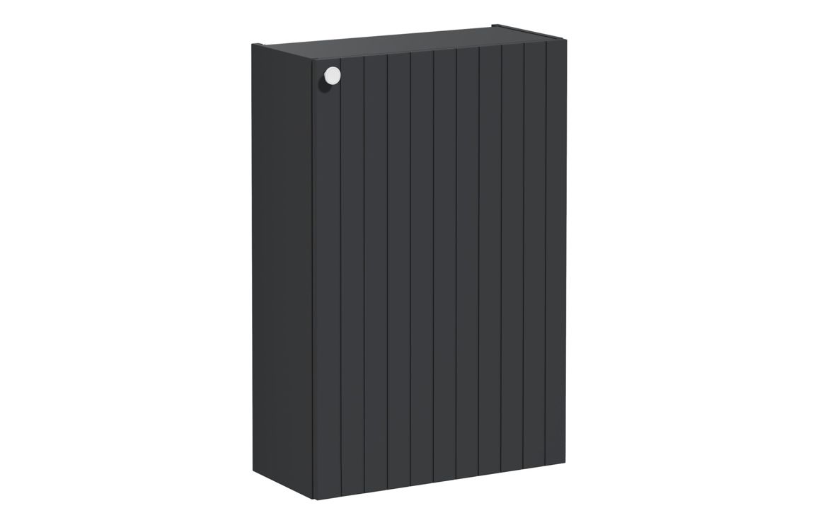 VitrA Root Groove 55cm 1 Door Slim Lower/Base Unit (RH Hinge) - Matt Graphite,Furniture - Image 2