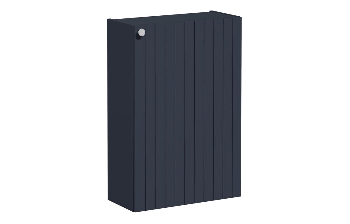VitrA Root Groove 55cm 1 Door Slim Lower/Base Unit (RH Hinge) - Matt Dark Blue,Furniture
