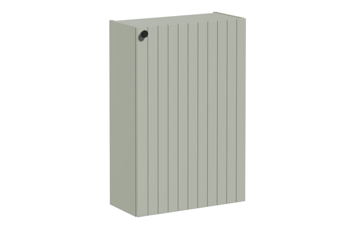 VitrA Root Groove 55cm 1 Door Slim Lower/Base Unit (RH Hinge) - Matt Retro Green,Furniture