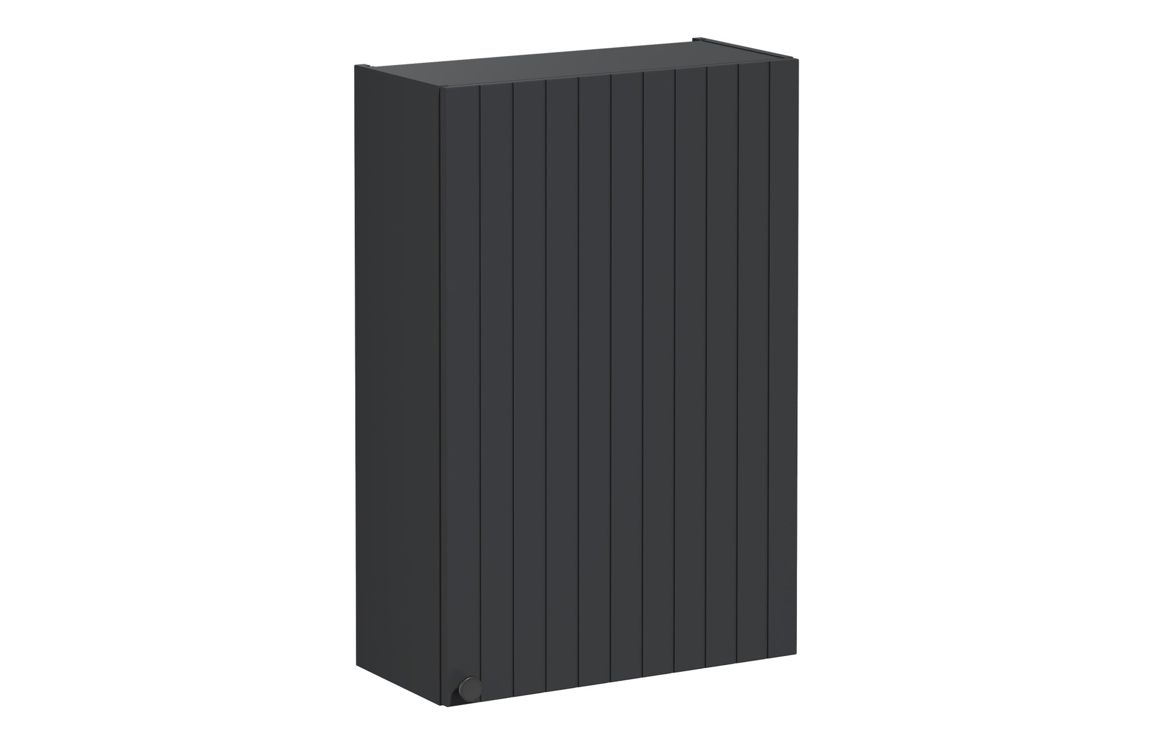 VitrA Root Groove 60cm 1 Door Upper/Wall Unit (RH Hinge) - Matt Graphite,Furniture