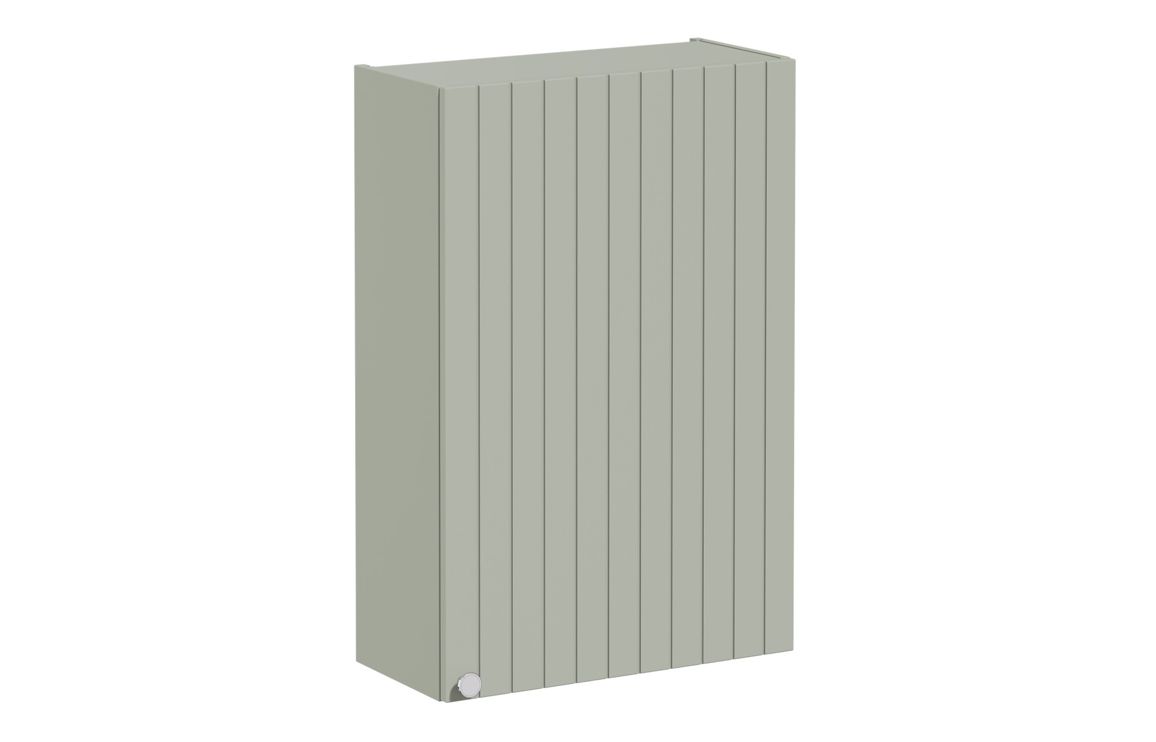 VitrA Root Groove 60cm 1 Door Upper/Wall Unit (RH Hinge) - Matt Retro Green,Furniture