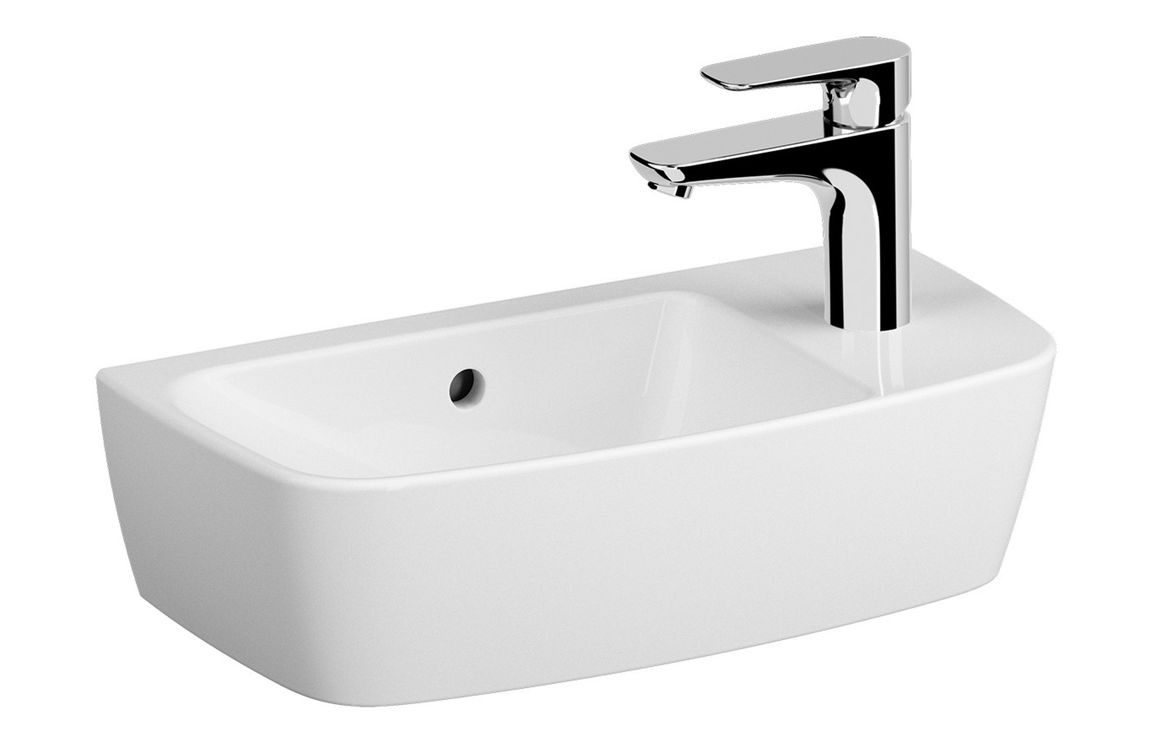 Countertop/Vessel Washbowl, VitrA Shift 500x250mm 1TH Countertop Washbowl (RH) - White