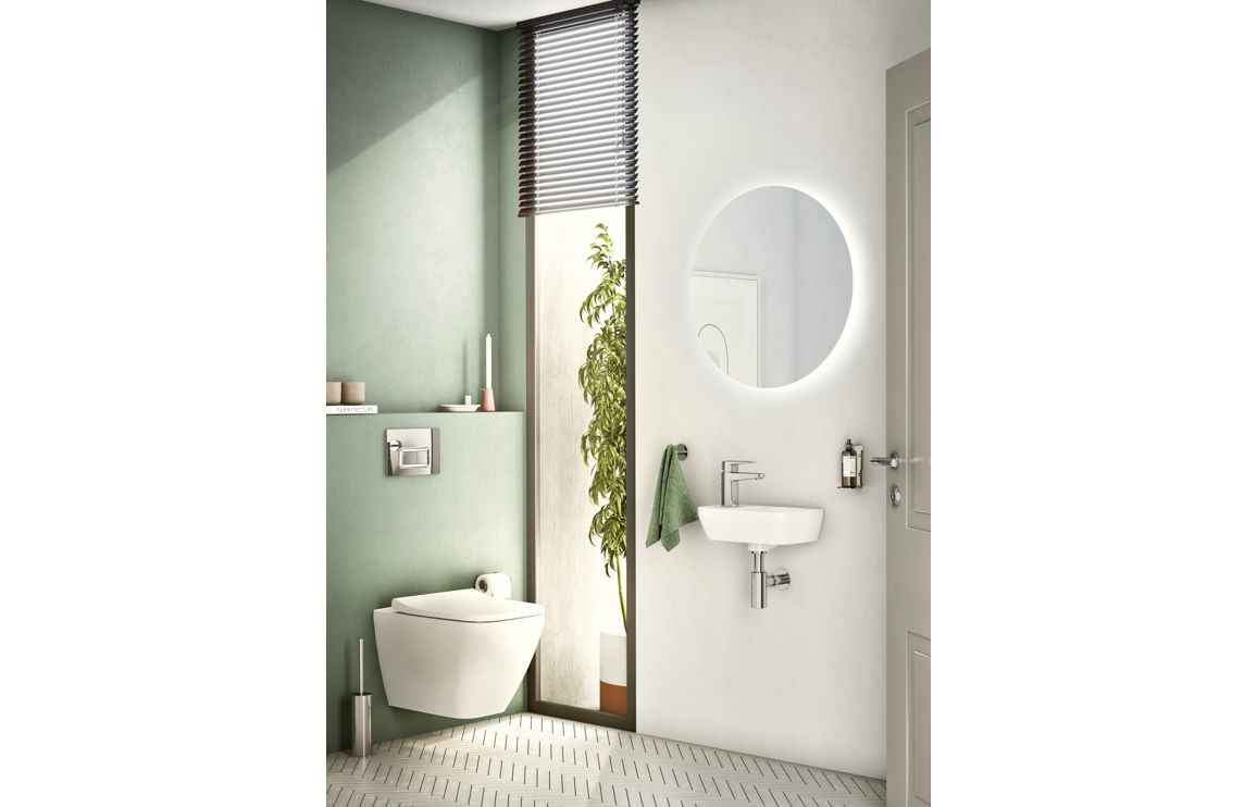 Compact Basin Only, VitrA Integra 370x220mm 1TH Compact Basin (No Overflow) (RH) - White - Image 3