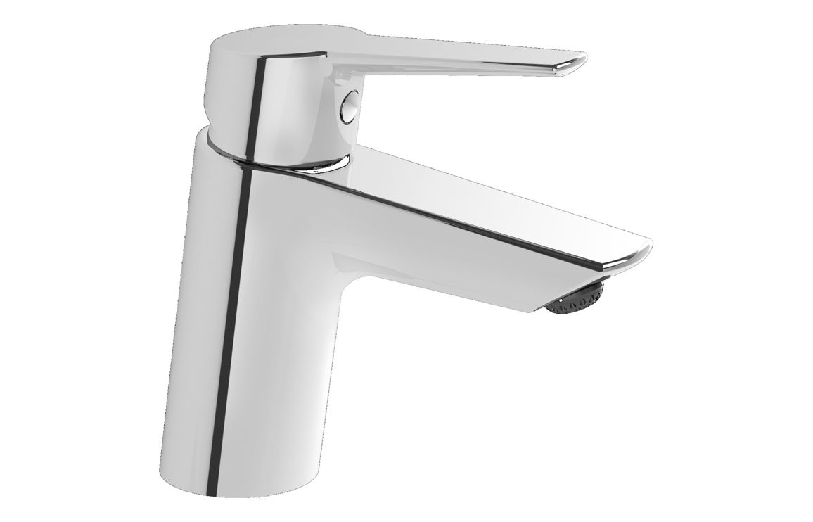 VitrA Solid S Basin Mixer - Chrome, Bathroom Taps