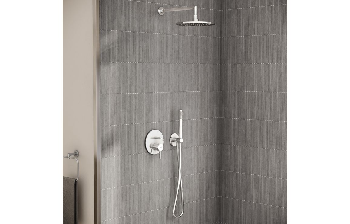 VitrA Origin Integrated 2-Way Diverter - Chrome - Image 4