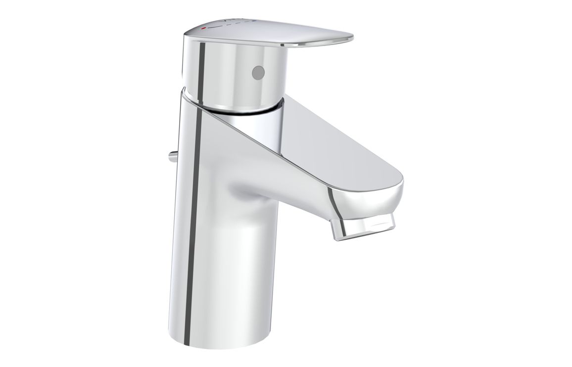 VitrA Root Round Integrated Basin Mixer - Soft Copper, Bathroom Taps