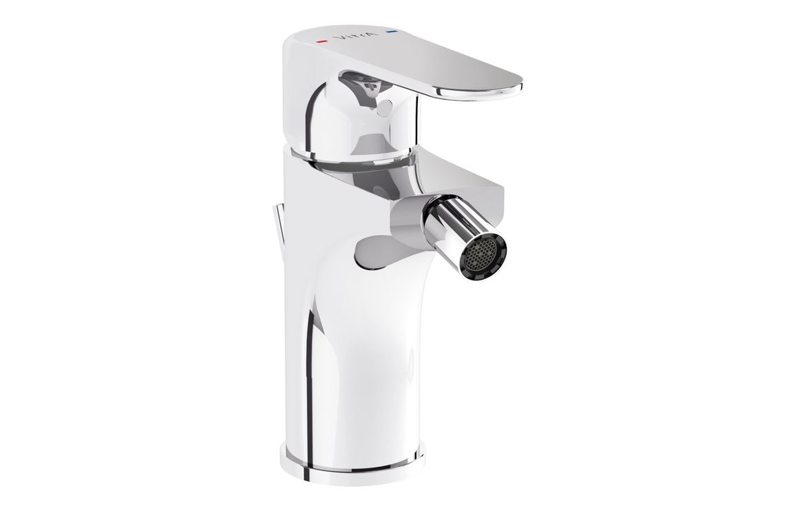 VitrA Root Round Bidet Mixer - Chrome, Bathroom Taps