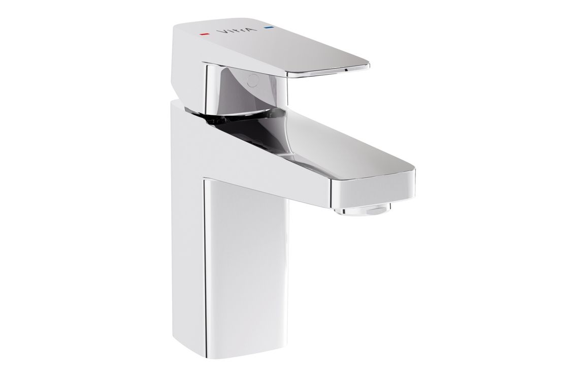 VitrA Root Square Compact Basin Mixer - Chrome, Bathroom Taps