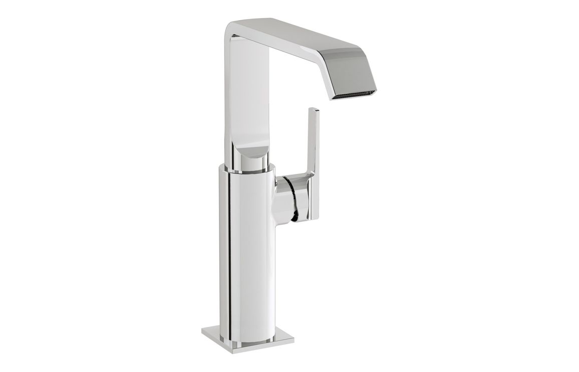 VitrA Suit Tall Basin Mixer (Side Handle) - Chrome, Bathroom Taps