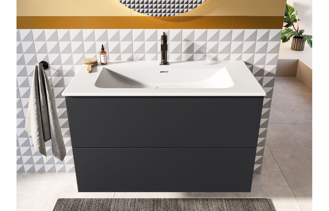Bathroom Accessories, VitrA Origin Bathrobe Hook - Matt Black - Image 2