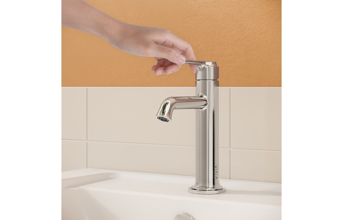 VitrA Origin Classic Basin Mixer (Top Handle) - Chrome, Bathroom Taps - Image 4