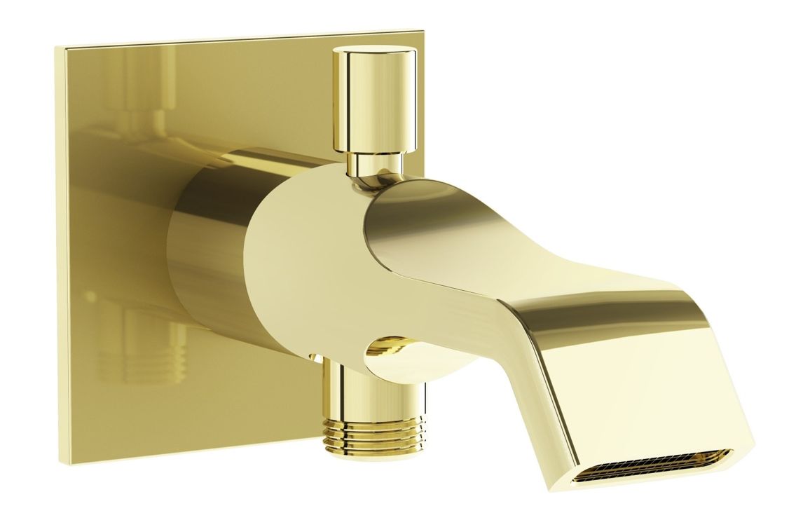 VitrA Suit Wall Mounted Bath/Shower Spout - Soft Gold, Bathroom Taps
