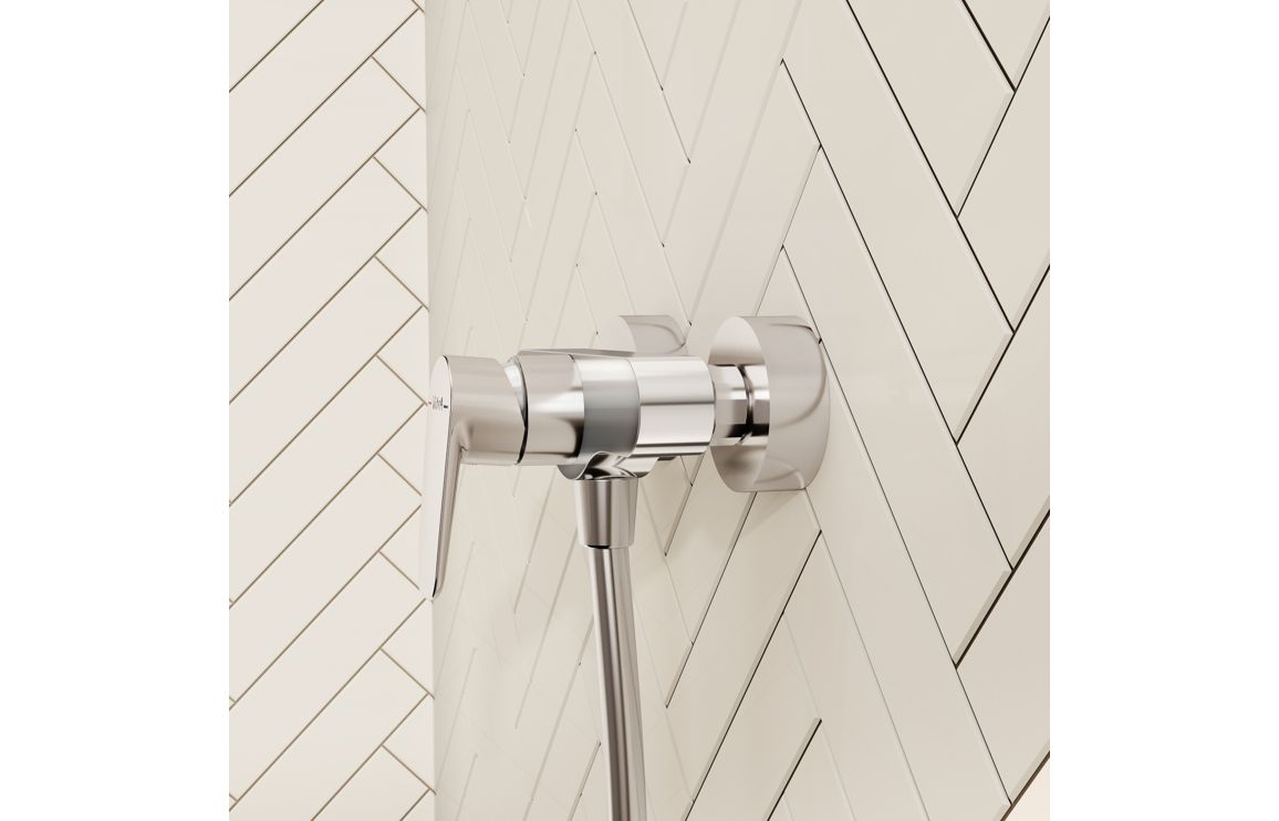 VitrA Flow Soft Wall Mounted Shower Mixer - Chrome - Image 3