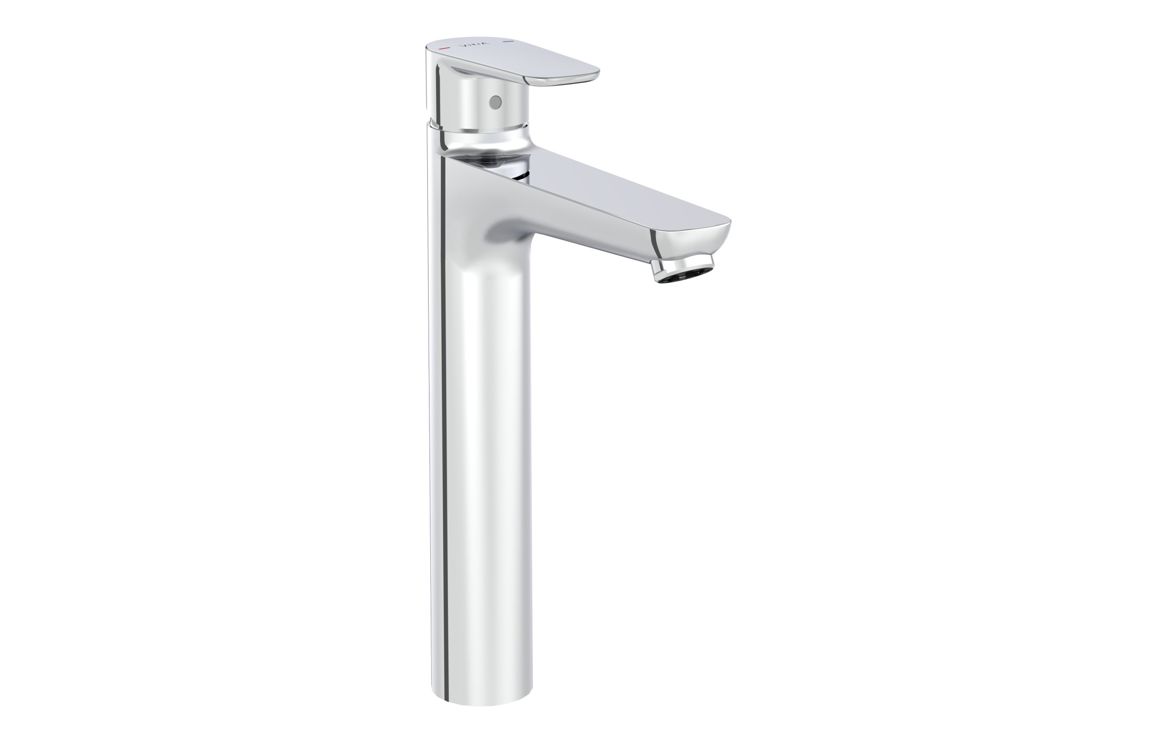 VitrA Flow Soft Tall Basin Mixer - Chrome, Bathroom Taps