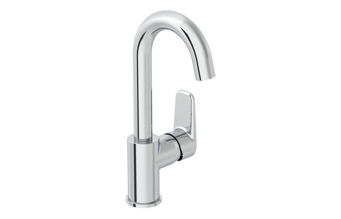 VitrA Flow Soft Swivel Basin Mixer - Chrome, Bathroom Taps