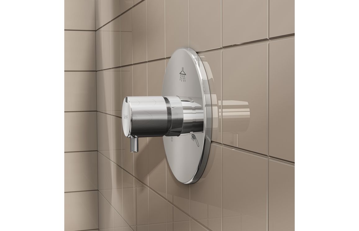 VitrA Origin 3-Way Diverter - Chrome - Image 3