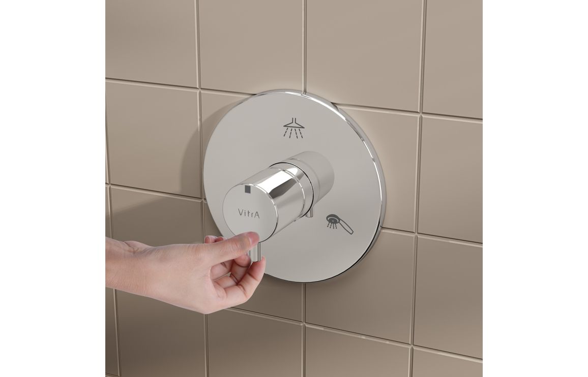 VitrA Origin 3-Way Diverter - Chrome - Image 4