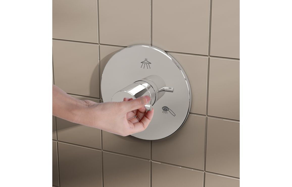 VitrA Origin 3-Way Diverter - Chrome - Image 5