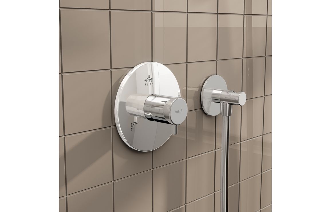 VitrA Origin 3-Way Diverter - Chrome - Image 2