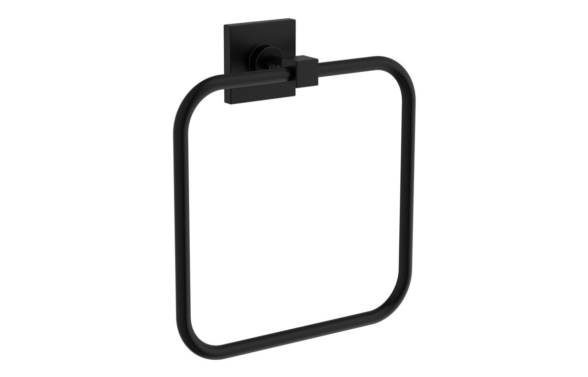 Bathroom Accessories, VitrA Root Square Towel Loop - Matt Black