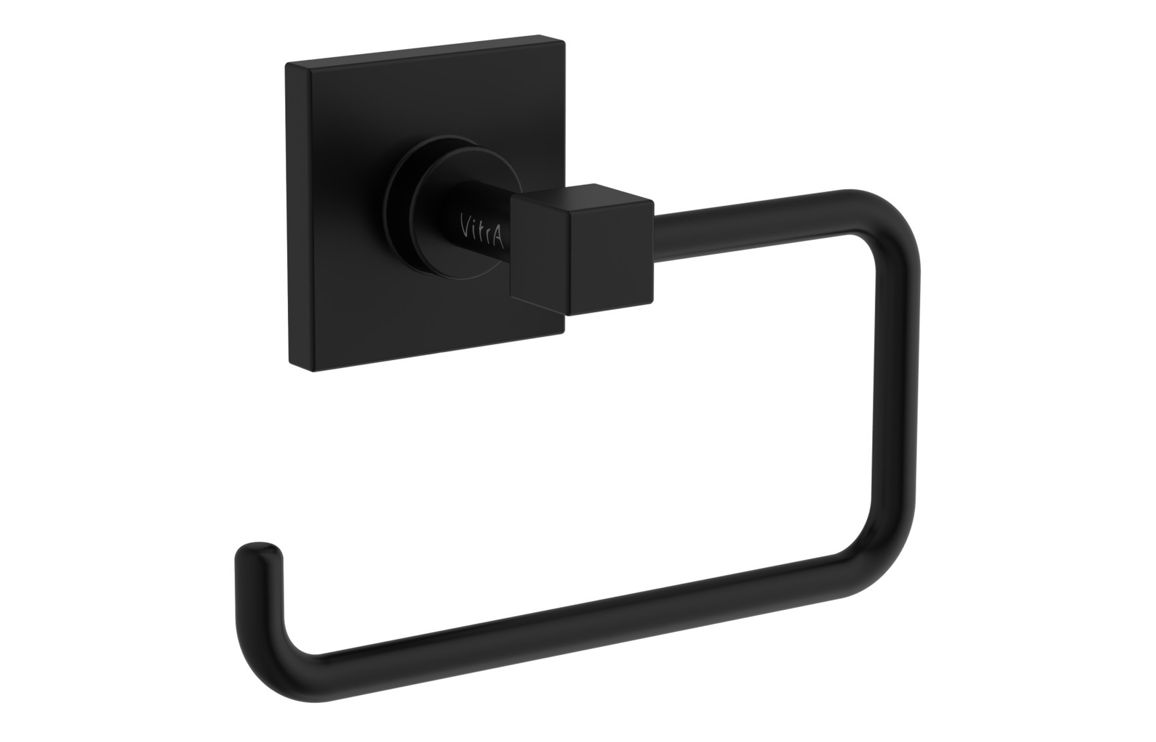 Bathroom Accessories, VitrA Root Toilet Roll Holder - Matt Black