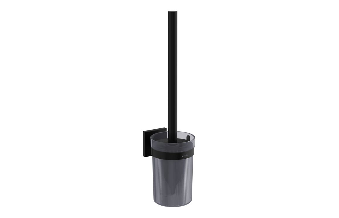 Bathroom Accessories, VitrA Root WC Brush Holder - Matt Black