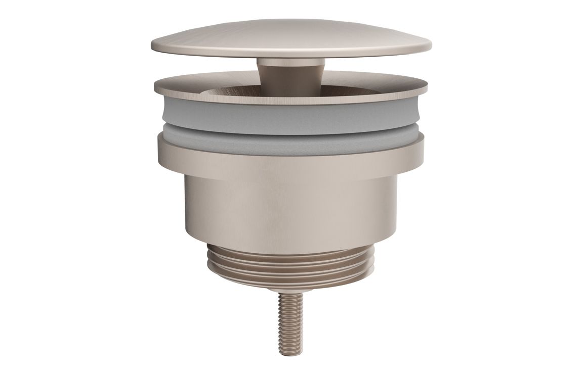 VitrA Universal Waste (Free-Flowing) - Brushed Nickel, Bathroom Taps