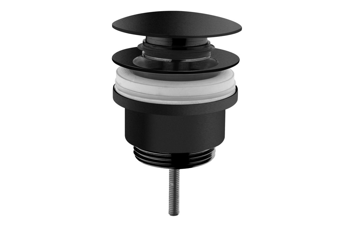 VitrA Universal Waste (Push-Open) - Matt Black, Bathroom Taps