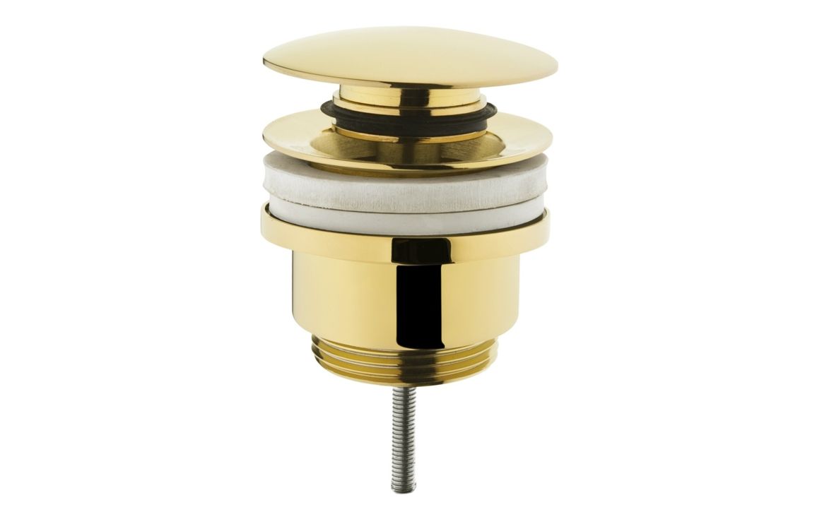 VitrA Universal Waste (Push-Open) - Soft Gold, Bathroom Taps