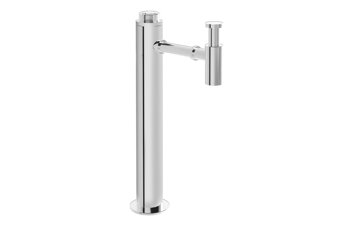 VitrA Floor Standing Bottle Trap - Chrome, Bathroom Taps