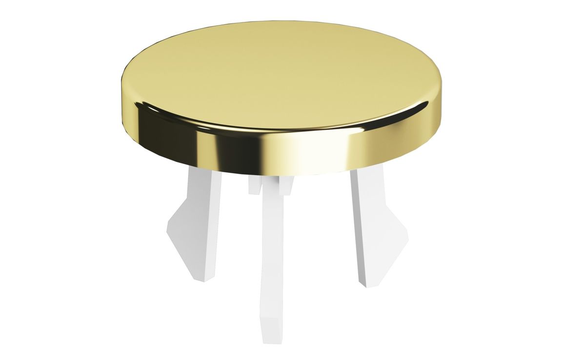 VitrA Basin Overflow Cover - Soft Gold, Bathroom Taps