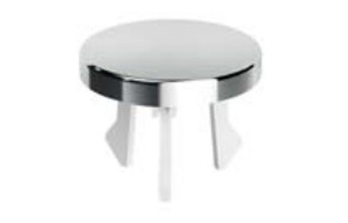 VitrA Basin Overflow Cover - Chrome, Bathroom Taps