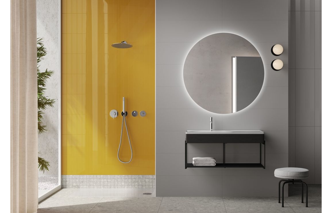 VitrA Origin Integrated 1-Way Diverter - Chrome - Image 6