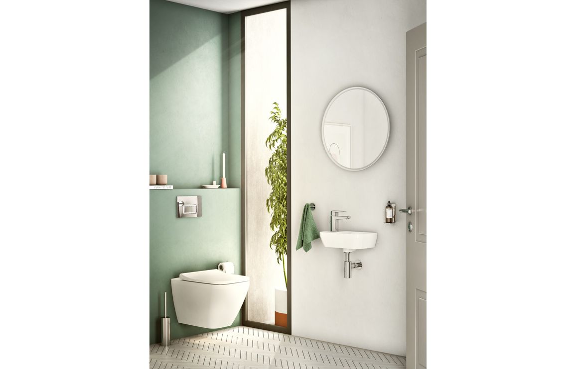 Compact Basin Only, VitrA Integra 370x220mm 1TH Compact Basin (No Overflow) (RH) - White - Image 7