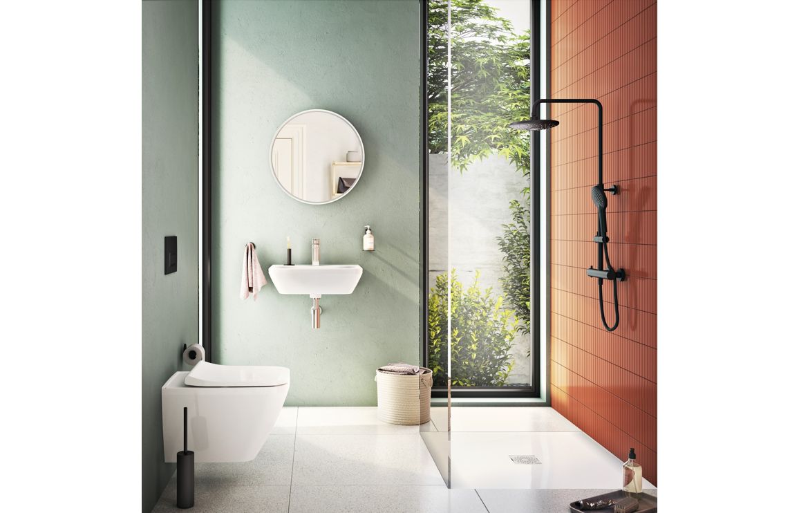 Bathroom Accessories, VitrA Origin 45cm Single Towel Rail - Matt Black - Image 3