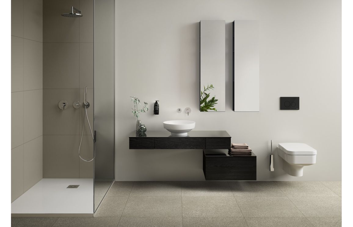 VitrA Origin Integrated 1-Way Diverter - Chrome - Image 7