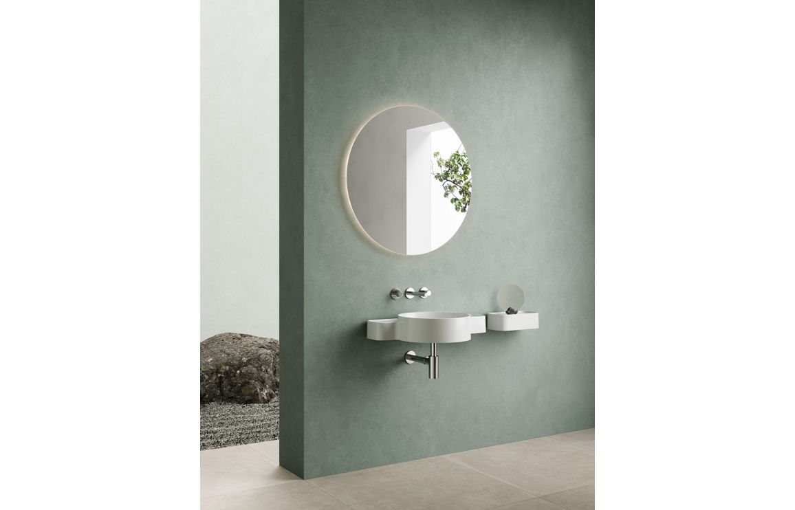 VitrA Origin Wall Mounted 3-Hole Basin Mixer - Chrome, Bathroom Taps - Image 5