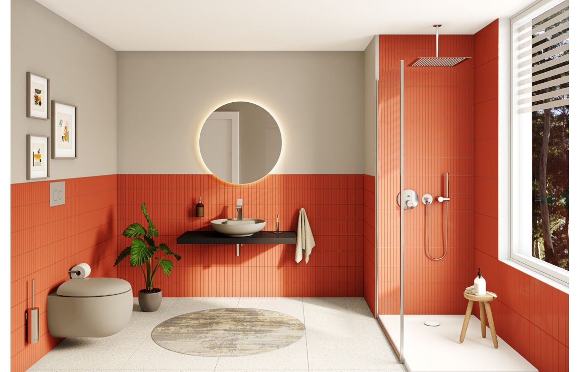 VitrA Origin Integrated 2-Way Diverter - Chrome - Image 6