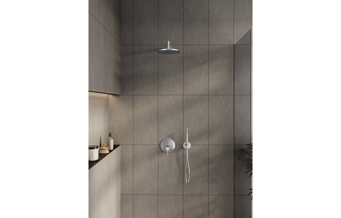VitrA Origin Integrated 2-Way Diverter - Chrome - Image 3
